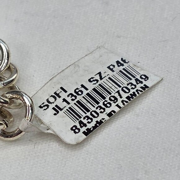 NWT Brighton Sofi Puffy Heart Silver-plated Crystal Necklace - Picture 10 of 12